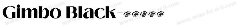 Gimbo Black字体转换